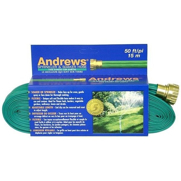 Am Andrews AM Andrews 10-12348 50 ft. Sprinkler Hose; Opaque Green 75938